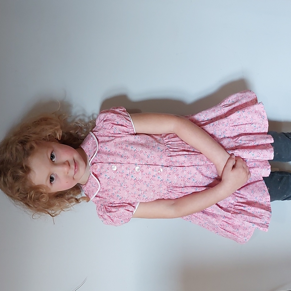 Pink flower dress